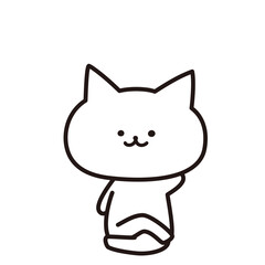 加工ok　ねこ素材No.255 牛の顔のポーズ