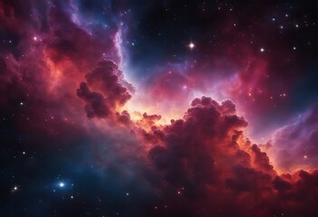 Fototapeta premium Colorful space Spiral galaxy cloud nebula. Stary night cosmos. Universe science astronomy. Generative AI