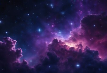 Colorful space Spiral galaxy cloud nebula. Stary night cosmos. Universe science astronomy. Generative AI