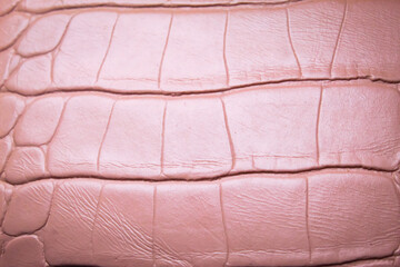 close up of pink leather material texture