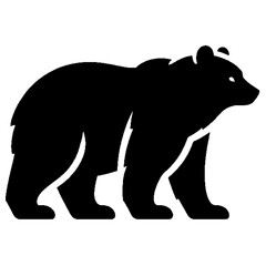 Silhouette simple du logo de l'ours