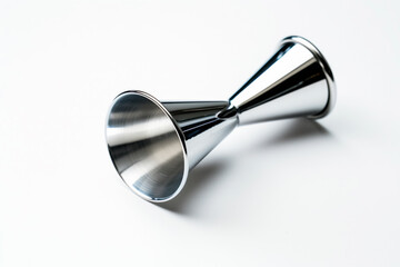 Bartender Stainless steel jigger isolated on white background