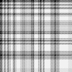 Black and white plaid seamless pattern.