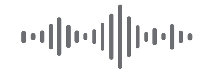 simple voice message icon isolated on a white background.