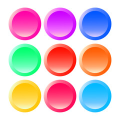 Modern colorful circles abstract background for presentation on white