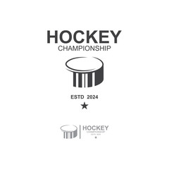 Ice Hockey logo, emblem, badges, labels and design elements