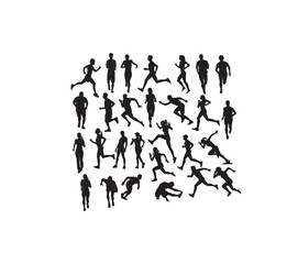 Sport Activity Silhouettes, art vector design