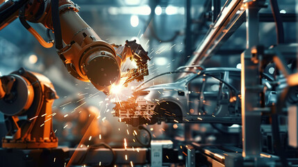 welder at work in a factory
