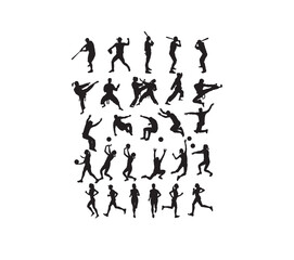 Sport People Silhouettes, art vector design