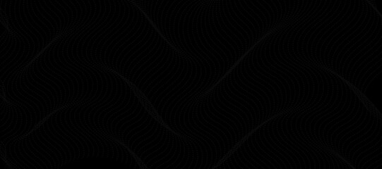 Abstract vector black pattern banner design template. Black stripes abstract minimal geometric background. Technology banner design template. EPS10