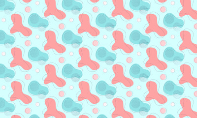 Flat abstract doodle pattern design background