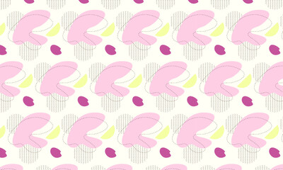Flat abstract doodle pattern design background