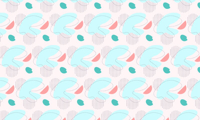 Flat abstract doodle pattern design background