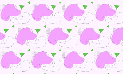 Flat abstract doodle pattern design background