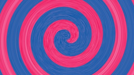 Pink and blue twirl twist paint brush. Abstract background pattern. Banner.