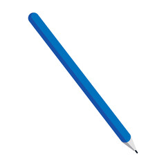 Wooden color pencils flat illustration on white background