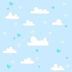 cute hearts design for Valentines Day background