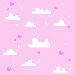 cute hearts design for Valentines Day background