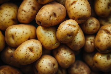 Fresh raw potatoes