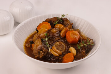 Jamaican Oxtail Stew with Butter Bean.