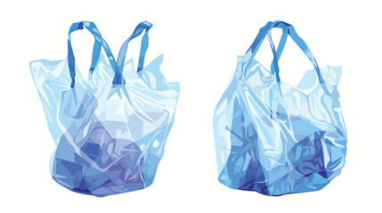 Open polythene cellophane plastic bag. Used creasy 