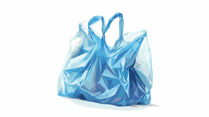 Open polythene cellophane plastic bag. Used creasy 