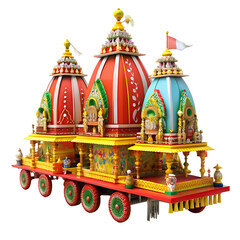 Rath Yatra on transparent background