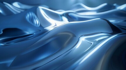 An abstract futuristic animation shot in 4K with a 3D render