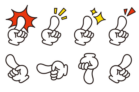指差し。ポイント。アイコン。チェック。クリック。ナンバーワン。