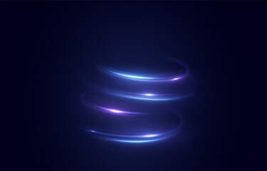 Collection of futuristic hud podiums or portals blue or neon HUD PNG. Technological background. Light glass circles, lines, table, HUD platform PNG.	
