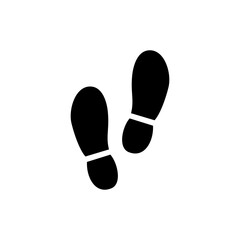 Shoes prints icon isolated on transparent background
