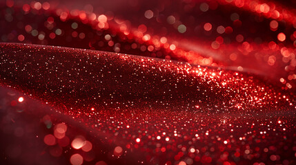A dazzling ruby red glitter sheet, reminiscent of precious gemstones.