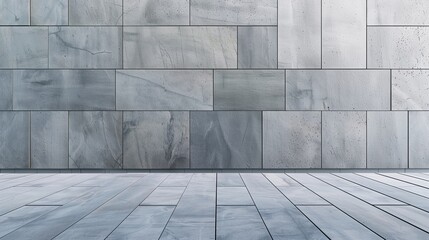 Obraz premium Urban Chic Parapet Wall in Slate Gray with Concrete Texture and Contemporary Form