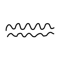 Obraz premium doodle wave lines