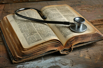 Stethoscope on an Open Book A Representation of Medical Education 