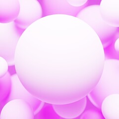 3D背景素材_カラーボール_紫