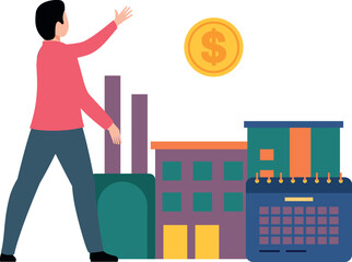 The boy is going for income.