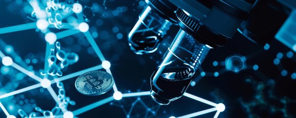 Microscope and virus.