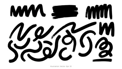 line art style  ,Hand drawn design elements , Flat Modern design, isolated on white background, illustration vector EPS 10