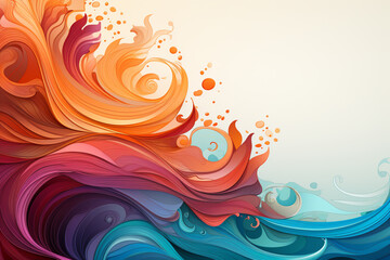 Colorful swirl illustration