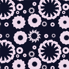 multiple floral dar bg multi color floral seamless repeat pattern
