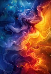 Obraz premium Dynamic Energy Flow, Abstract Fitness Splash Screen, Fluid Motion, Energetic Fitness Flow