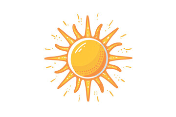 Fototapeta premium Sun, Sunny, Weather icon, simple vector svg illustration, isolated on white background 