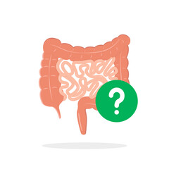 research of intestinal tract cartoon icon