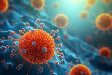 Cancer cell, coronavirus and T cells