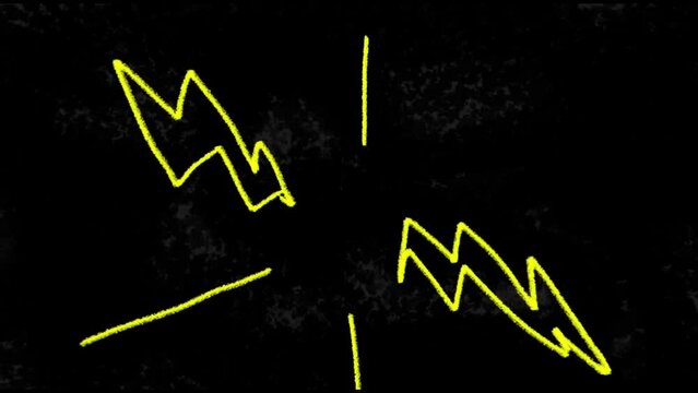 Performance dance face , abstract animation