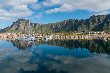 Vesteralen Fjord, Teil einer Inselgruppe, Norwegen, Panorama 