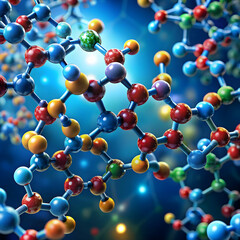 background with peptides