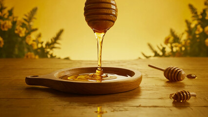 nature’s sweetest nectar with a visually captivating film that showcases honey dripping slowly...