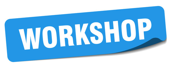 workshop sticker. workshop label